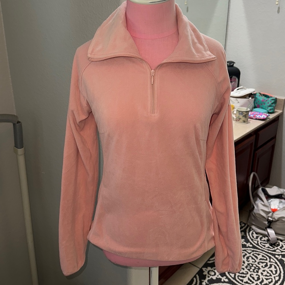 Columbia Pink Long Sleeve Fleece Small